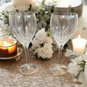 2 Waterford water cup goblet